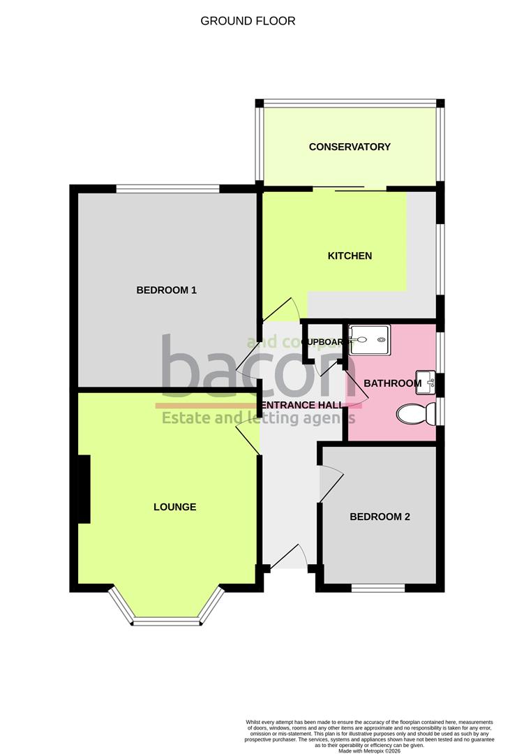 Floor Plan | Bungalow - Semi Detached | New Road, Worthing, BN13 | For Sale